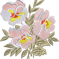 Floral 040320-F-d2 Machine Embroidery Design by JM Puttock