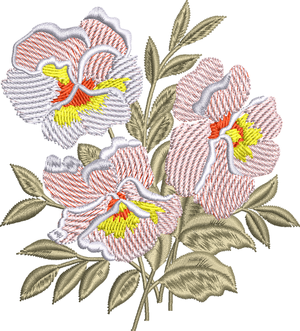 Floral 040320-F-d2 Machine Embroidery Design by JM Puttock