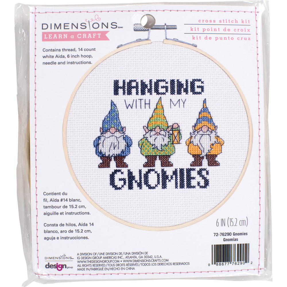 Dimensions GNOMIES Counted Cross Stitch Kit, 72-76290