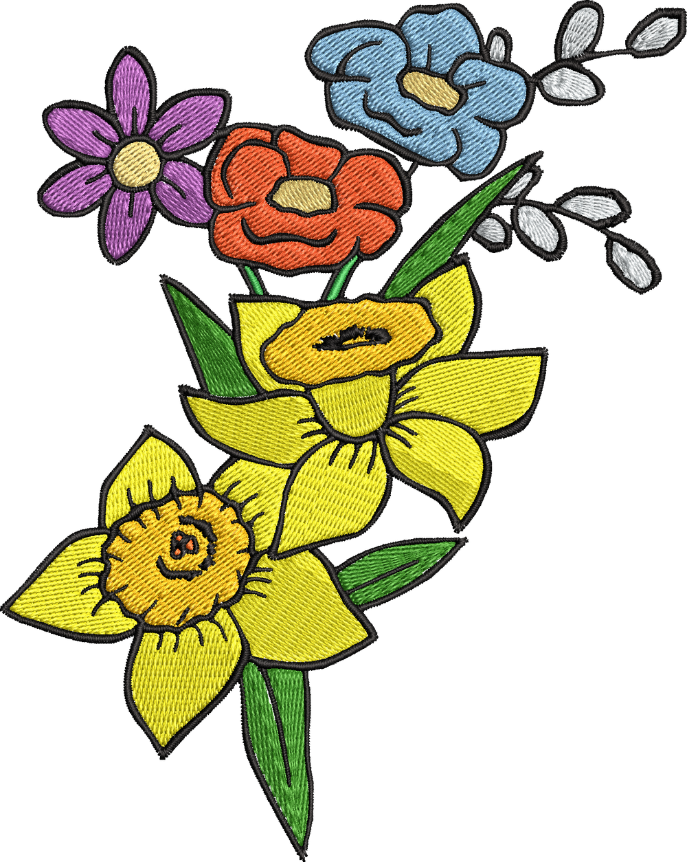 Floral 1001 Machine Embroidery Design