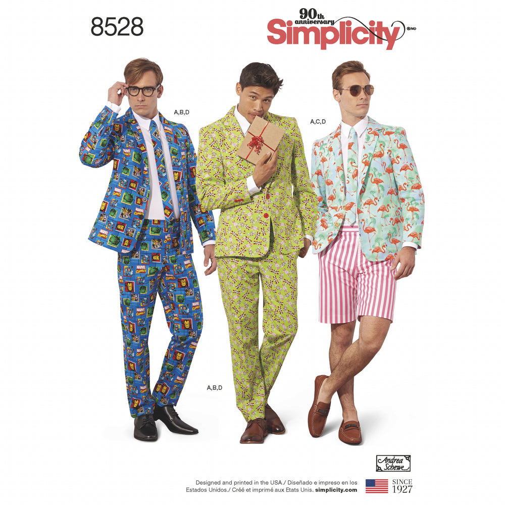 Simplicity Sewing Pattern 8528 Men's Costume Suit Sizes 44-52