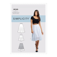 Simplicity Sewing Pattern S9123 Misses' Skirts R5 Sizes 14-22