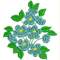 Small Floral Bouquet Machine Embroidery Design (73x80mm) (010512-floral-bouquet-80)