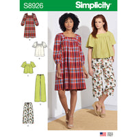 
              Simplicity Sewing Pattern S8926 Misses' Dress, Tops & Pants H5 Sizes 6-14
            