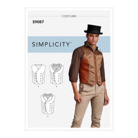 
              Simplicity Sewing Pattern S9087 Men's Steampunk Corset Vests BB Sizes 46-52
            