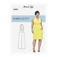 
              Simplicity Sewing Pattern S9097 Misses' Dress & Jumpsuit H5 Sizes 6-14
            