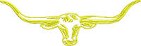 Long Horned Steers Head Machine Embroidery Design (an-longhornsteer20)