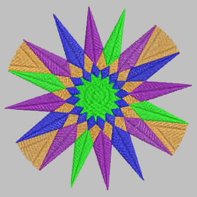 Geometric Flower Art By Donald (12yo) Machine Embroidery Design (art-donald-4)