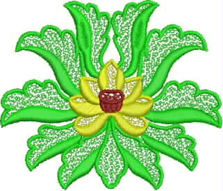 Lotus Flower Machine Embroidery Design 71x81mm (art-lotus-flower-1-sz2)
