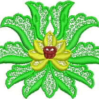 Lotus Flower Machine Embroidery Design 53x61mm (art-lotus-flower-1-sz3)