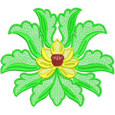 Lotus Flower Machine Embroidery Design 88x102mm (art-lotus-flower-1-sz1)