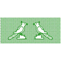 Assisi Birds Machine Embroidery Design 60x141mm (assisi-birds-1)